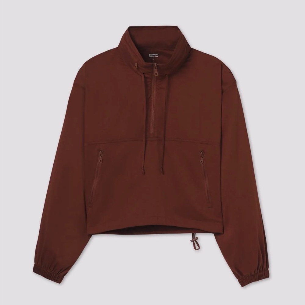 Girlfriend Collective Huddle Half-Zip Windbreaker NWOT